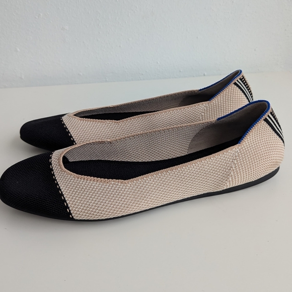 💚 Rothys The Square Tuxedo woman's flat shoes - Picture 5 of 14